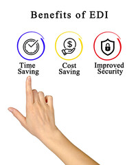 Fototapeta premium Benefits of EDI (Electronic Data Interchange