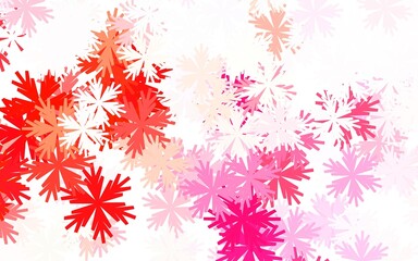 Light Pink, Red vector natural artwork with flowers.