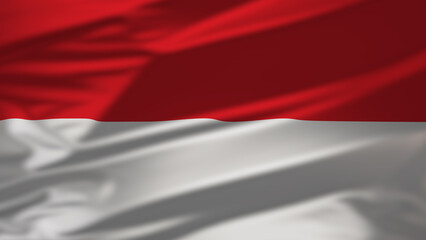 4K animation of the waving flag of Poland