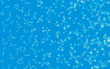 Light Blue, Green vector pattern with spheres.