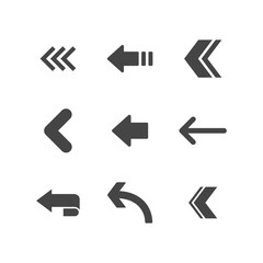 Arrow icons set. Vector Arrows collection.