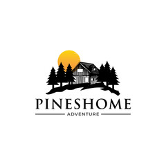 Pines Home vector logo image