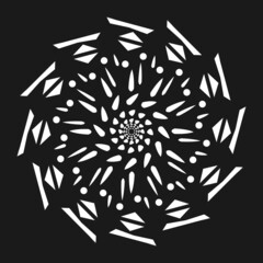 Modern Mandala Background. Decoration. Vector Illustration