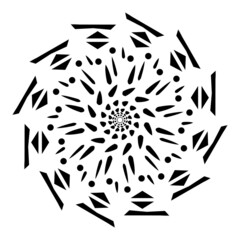 Fototapeta na wymiar Modern Mandala Background. Decoration. Vector Illustration