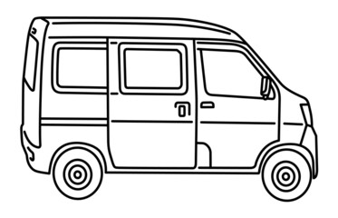 軽貨物車のサイド