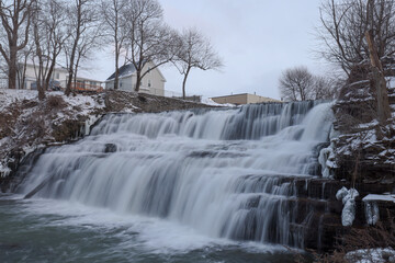 Beautiful view of the Glen Falls in  Williamsville, New York