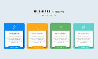 Steps Timeline Infographics Template Design