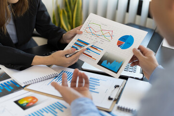 Business collaboration to business profitability graph discussing performance analysis market...