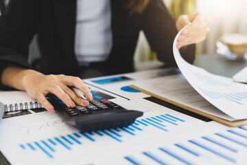 Fototapeta premium Concept of financial and auditing statistics.