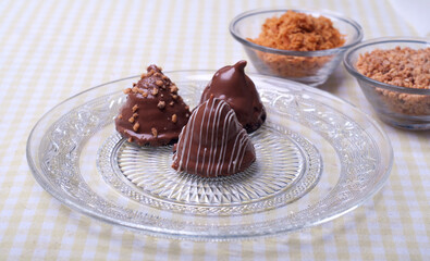 Chocolate-coated marshmallow treats