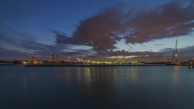 Biscayne Bay Timelapse Port Of Miami Dade HDR