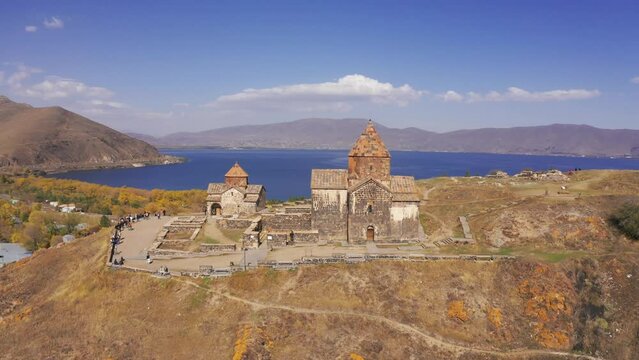 Aerial, Sevanavank Monastery, Armenia