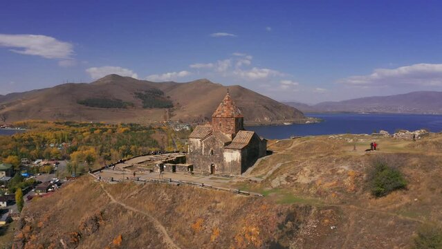 Aerial, Sevanavank Monastery, Armenia