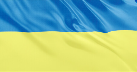 Ukraine flag waving animation