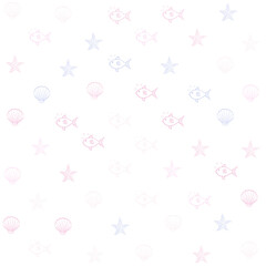 holliday  pattern, fish pattern, color texture background