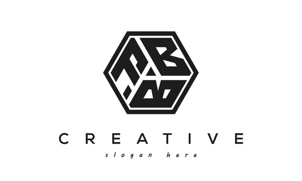 creative Three letters FBB square logo design