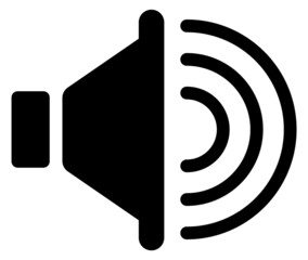 Audio speaker icon. Sound symbol. Volume sign
