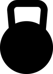 kettlebell icon, weight vector on white background..eps