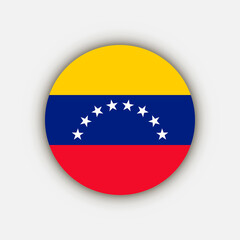 Country Venezuela. Venezuela flag. Vector illustration.