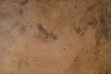 Rough copper background with stains and scratches.
