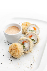 rolls on a white background