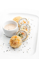 rolls on a white background