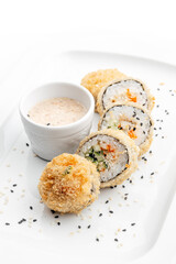 rolls on a white background