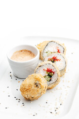 rolls on a white background