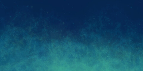 background with rays. background with smoke. old vintage blue green background with distressed texture and grunge design with black border. Cosmic neon polar lights watercolor background. 