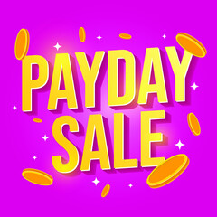 Payday sale shopping deals web banner template design vector