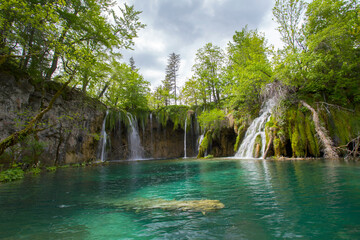 Plitvice lakes in Croatia, landscape