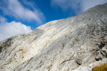 Prisojnik mountain in Julian Alps, Slovenia, landscape