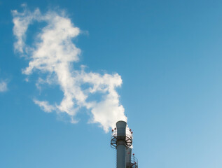 smoke from a chimney