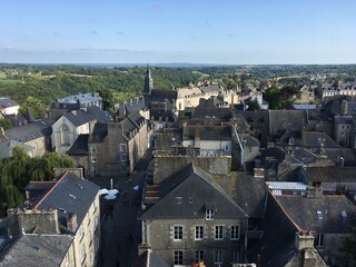 Fototapeta na wymiar Altstadt von Dinan in der Bretagne, Frankreich. Wunderschöner Ausblick.