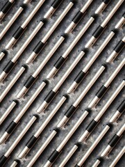 Fountain pens background. Fountain pens pattern on black concrete background 