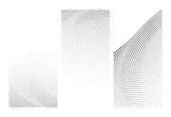 halftone dynamic monochrome vector background