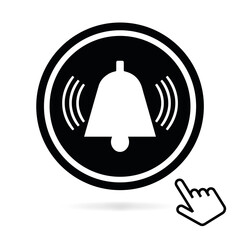 Logo alarme d'incendie.