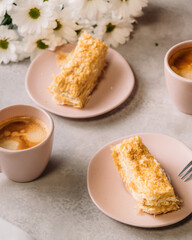 cup of coffee and cake