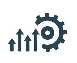 Vector illustration, logo, icon. Settings and maintenance. Isolated on a white background.