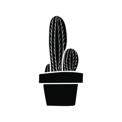 Cactus vector icon set. Cactus illustration sign collection. desert symbol or logo.