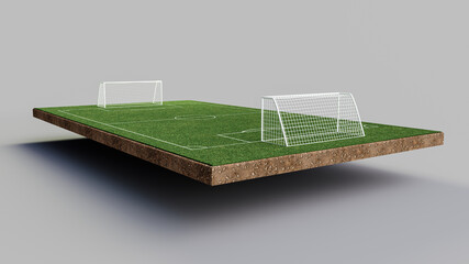 Illustration of a Football Field © Hammad Khan/Wirestock Creators