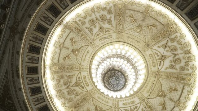 Huge ceiling chandelier with decorative