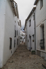 Fototapeta na wymiar Calles de castellar de la frontera, pueblo blanco de andalucia