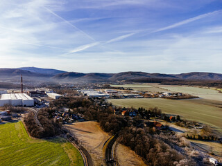 Aerial view of Ilsenburg, Germany