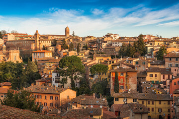 Fototapeta premium Perugia, Italy Old Town Skyline