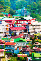 Fototapeta premium View of Sagada village from Luzon Island, Philippines