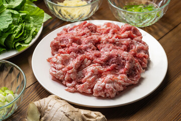 Chinese specialties, Chinese cabbage, meatballs