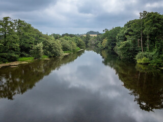 Fototapeta na wymiar Reflections on River Flesk, Killarney, County Kerry
