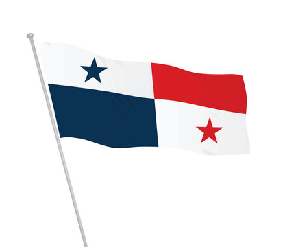 Panama national flag. vector illustration