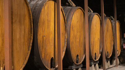 wine barrels, cider barrels